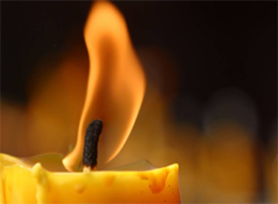 close-up image of candle